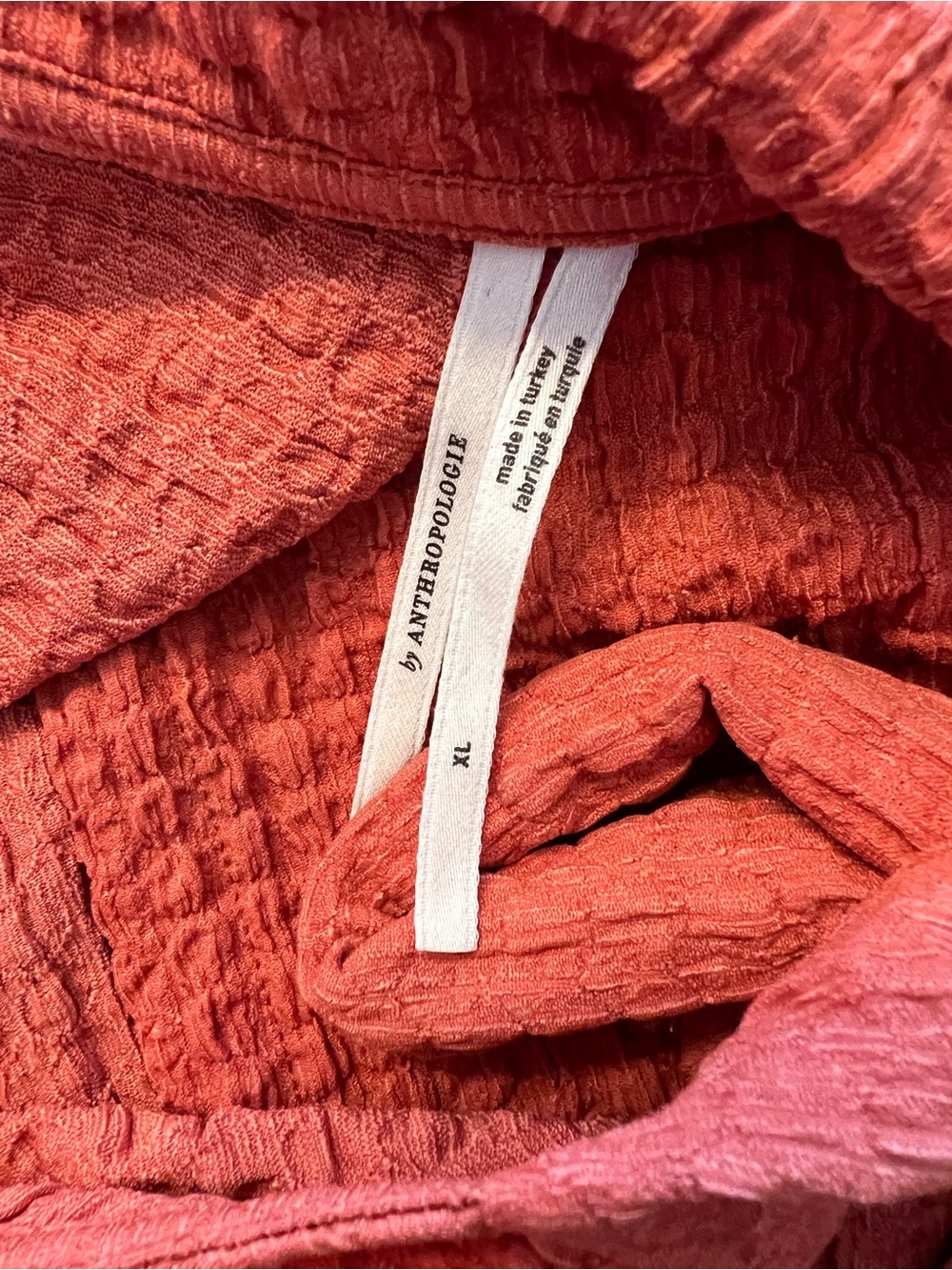 Anthropologie Waffle Wrap Dress - XL - Picture 7 of 8